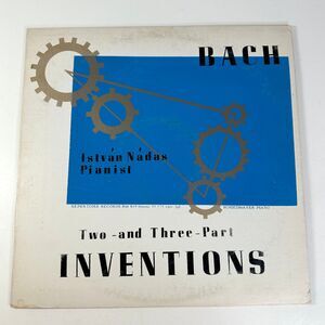 LP Record Bach Two and Three Part Inventions Istvan Nadas Pianist